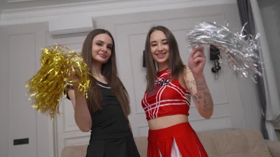 Skinny Bitch And Asian Babe ! Hot Group DP Party